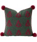 MOCOFO Christmas Throw Pillow Covers – Festive Boucle Embroidered Holiday Accent Cushions for Sofa Couch Bed Decor