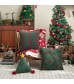 MOCOFO Christmas Throw Pillow Covers – Festive Boucle Embroidered Holiday Accent Cushions for Sofa Couch Bed Decor