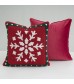 MOCOFO Christmas Santa Claus Tufted Pillow Cover 18x18