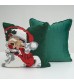 MOCOFO Christmas Santa Claus Tufted Pillow Cover 18x18