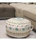 MOCOFO Round Bohemian Ottoman Pouf Cover 18 Inch