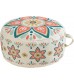 MOCOFO Round Bohemian Ottoman Pouf Cover 18 Inch