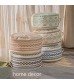 MOCOFO Boho Round Pouf Cover 18x18x8 – Yellow Geometric