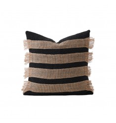 Handmade Hemp Rope Throw Pillow - Wabi-Sabi Luxury Decor