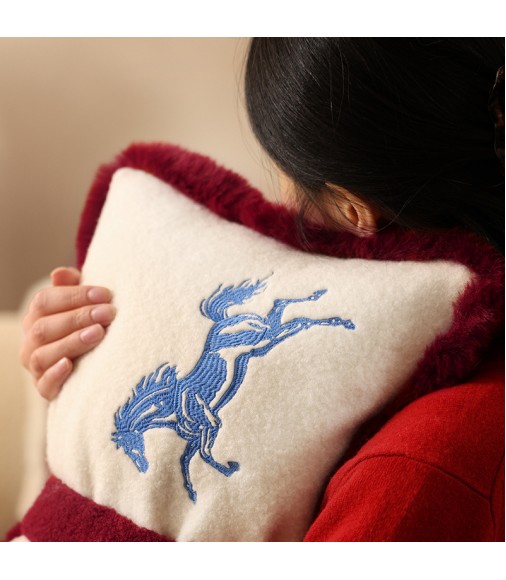 Chinese New Year Red Plush Pillows | Festive Lunar New Year Decor Chinese New Year Red Plush Pillows | Festive Lunar New Year Decor