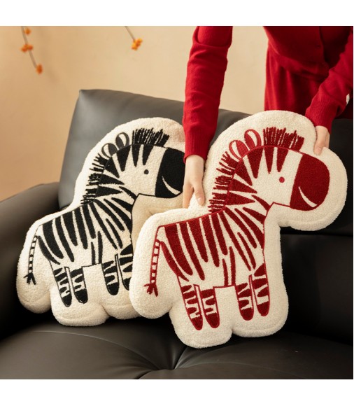 Lunar New Year Red Pony Plush Pillow | Festive Shaped Sofa Decor Lunar New Year Red Pony Plush Pillow | Festive Shaped Sofa Decor