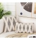 Wholesale Bohemian Living Room Decorative Printed Tufted Fur Felling Home Decor Sofa Couch Luxury Boho Cushion Pillow Cover 