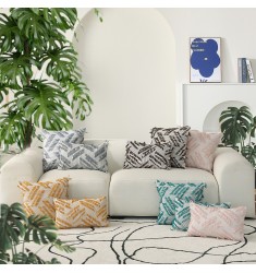 New Technology Handmade Thread And Tie Bedding Decorative Cotton Throw Pillow Case Cover 