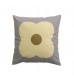 Vintage Style Home Decor Soft Velvet Flower Print Decorative Throw Pillow Cover 
