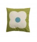 Vintage Style Home Decor Soft Velvet Flower Print Decorative Throw Pillow Cover 
