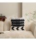 Handwoven Cotton Throw Pillow Cover 45x45cm - Nordic Geometric Decorative Cushion for Sofa Bedroom