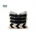 Handwoven Cotton Throw Pillow Cover 45x45cm - Nordic Geometric Decorative Cushion for Sofa Bedroom