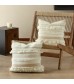 Handwoven Boho Tassel Throw Pillow Cover for Couch, 45x45 cm, Bohemian Decorative Cushion Handwoven Boho Tassel Throw Pillow Cover for Couch, 45x45 cm, Bohemian Decorative Cushion