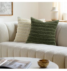 Handwoven Wool Blend Throw Pillow Cover for American Vintage Home Decor Handwoven Wool Blend Throw Pillow Cover for American Vintage Home Decor