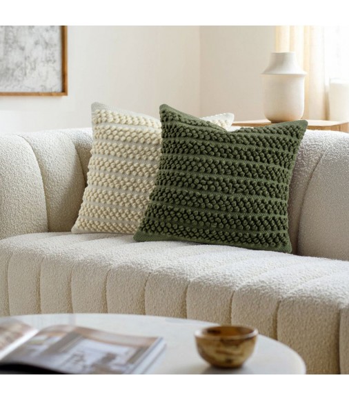 Handwoven Wool Blend Throw Pillow Cover for American Vintage Home Decor Handwoven Wool Blend Throw Pillow Cover for American Vintage Home Decor