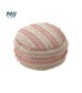 Bohemian Stripe Floor Cushion Cover - Round Pouf Ottoman Cover for Living Room, Bedroom, Reading Nook, Boho Home Decor