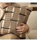 Handwoven Rope Textured Throw Pillow Cover for Wabi-Sabi Home Decor