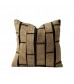 Handwoven Rope Textured Throw Pillow Cover for Wabi-Sabi Home Decor