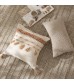 Handwoven Cotton Tassel Throw Pillow Cover Modern Farmhouse Decorative Cushion for Sofa Bed