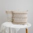 Handwoven Cotton Tassel Throw Pillow Cover – Boho Nordic Decor for Couch Bed