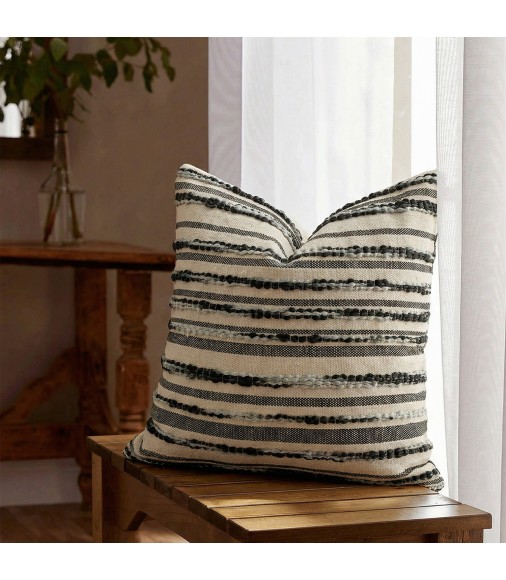 American Vintage Jacquard Throw Pillow Cover 18x18 Inch for Farmhouse Sofa Decor American Vintage Jacquard Throw Pillow Cover 18x18 Inch for Farmhouse Sofa Decor