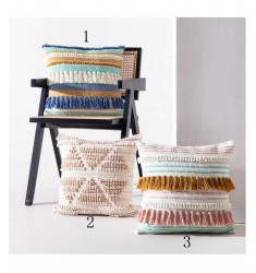 New Arrivals In Stock Boho Farmhouse Style Hand Woven Jacquard Sofa Cushion Cover Cotton Decorative Pillow Covers 