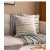 gray cotton yarn color woven pillow cover