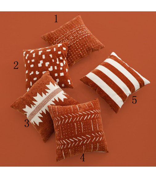 Spring New Luxury High Quality Woven Cushion Covers Low Moq Washable Chenille Jacquard Pillow Cover For Home Decor 