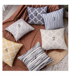 Top Selling Products In Alibaba Farmhouse Style Woven Stripe Pillow Case Factory Price Pillow Covers 