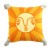 Sun yarn embroidered tassel pillow cover