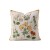Flower front Joyful Summer Polyester Hemp Embroidered Pillowcase