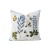 Floral like brocade polyester linen embroidered pillow cover