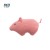Pink pig half flannel shaped pillow (35 * 57cm)