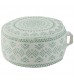 Wholesale Vintage Modern Nordic Removable Foldable Floor Round Washable Storage Moroccan Pouf For Living Room Bedroom 