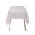 Bright yarn dyed jacquard rolled edge tablecloth - white
