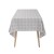 Bright yarn dyed jacquard rolled edge tablecloth - grey