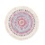 Purple cotton thread print round placemat