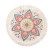 Blue night cotton thread print round placemat
