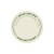 Melbourne green PVC printed round placemat with letters