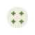 Lucky star vitality green PVC printed round placemat