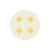 Lucky star cream yellow PVC printed round placemat