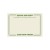 Melbourne green PVC printed square placemat with letters