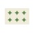 Lucky star vitality green PVC printed square placemat