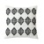 Multi diamond - white background black 45 * 45cm