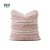 Plain weave fabric strip - pink pillow cover