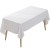 Simple striped cotton rolled edge tablecloth