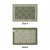 Vintage floral porcelain cotton yarn jacquard rolled edge dining mat - green