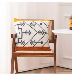 Woven Sofa Cushion Cover, Nordic Minimalist Throw Pillow for Living Room