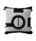 Retro Sofa Pillow Cover Chenille Woven Circle Yarn Office Cushion – 45x45 cm