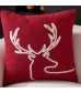 Christmas Throw Pillows | Snowflake & Reindeer Decorative Cushions for Festive Home Décor